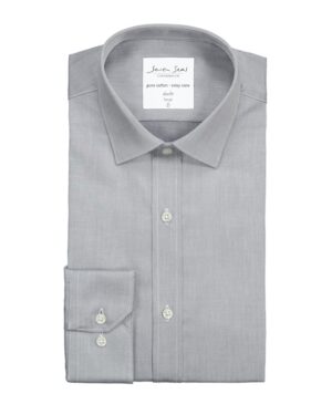 Seven Seas skjorte slim fit ss30 silver grey Outlet arbejdstøj