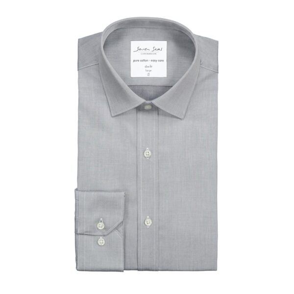 Seven Seas skjorte slim fit ss30 silver grey-41 / large Outlet arbejdstøj