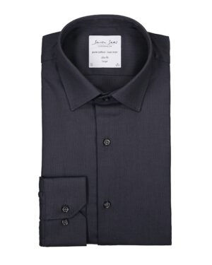 Seven Seas skjorte slim fit ss311 charcoal Outlet arbejdstøj