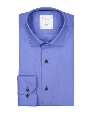 Seven Seas skjorte slim fit ss311 french blue Seven Seas Langærmet skjorte