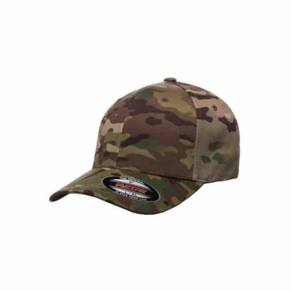 Flexfit cap Camo Grøn Flexfit caps