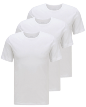 Hugo Boss 3-pack t-shirts 50325388-100 white Hugo Boss t-shirts og polo