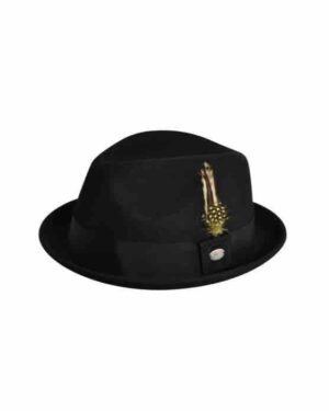 Headzone Baileys Cloyd Black felt hat H2O Hatte