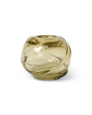 Ferm Living Water Swirl Vase Rund Lys Gul al-home-vaser-skaale