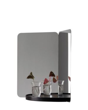 artek 124 Spejl Medium med Bakke Sort Lakeret Aske al-home-spejle