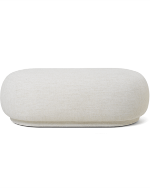 Ferm Living Rico Ottoman Boucle Råhvid al-puffer