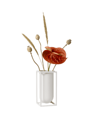 Audo Kubus Lily Vase Hvid al-home-vaser-skaale