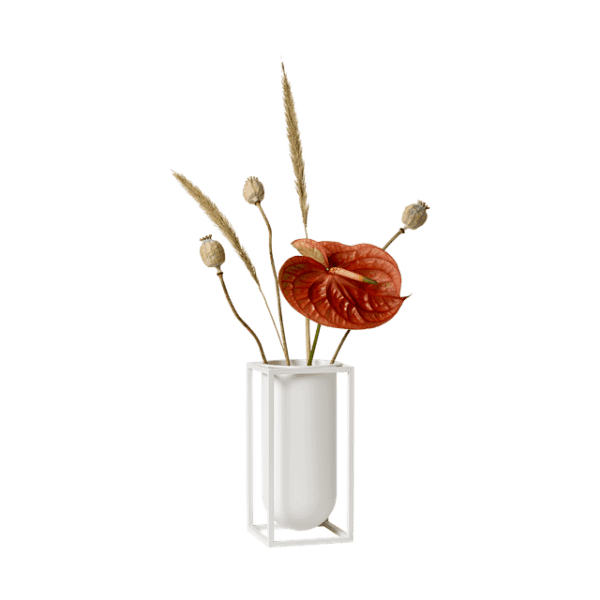 Audo Kubus Lily Vase Hvid al-home-vaser-skaale