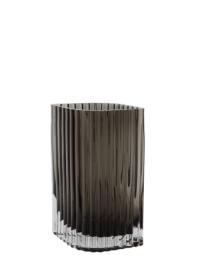 AYTM FOLIUM Vase 25 cm Sort al-home-vaser-skaale