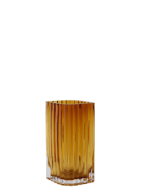 AYTM FOLIUM Vase 20 cm Amber al-home-vaser-skaale