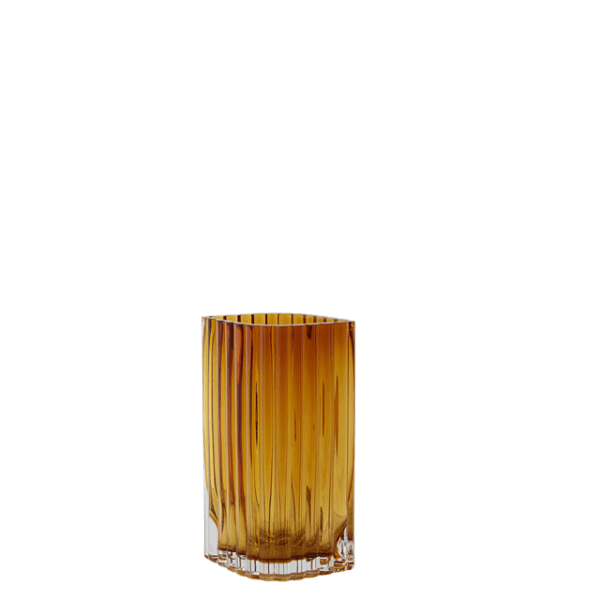 AYTM FOLIUM Vase 20 cm Amber al-home-vaser-skaale