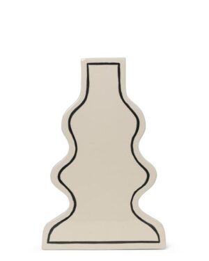 Ferm Living Paste Curvy Vase Off-white al-home-vaser-skaale