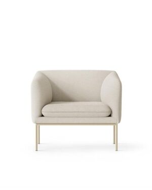 Ferm Living Turn 1 Seater Cashmere Boucle Råhvid al-laenestole