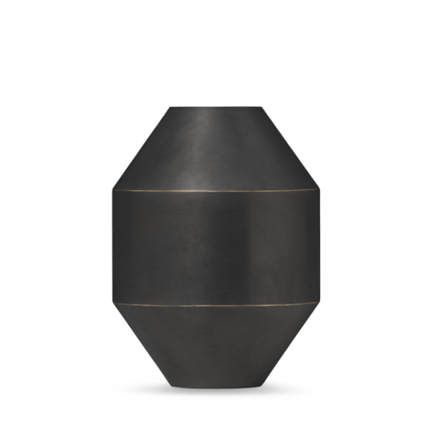 Fredericia Furniture Hydro Vase H20 cm Sort Oxideret Messing al-home-vaser-skaale