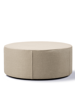 Fredericia Furniture Mono Puf Ø90 Grand Linen Natural al-puffer