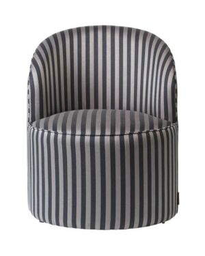 Cozy Living Effie Lænestol Striped Grey al-laenestole