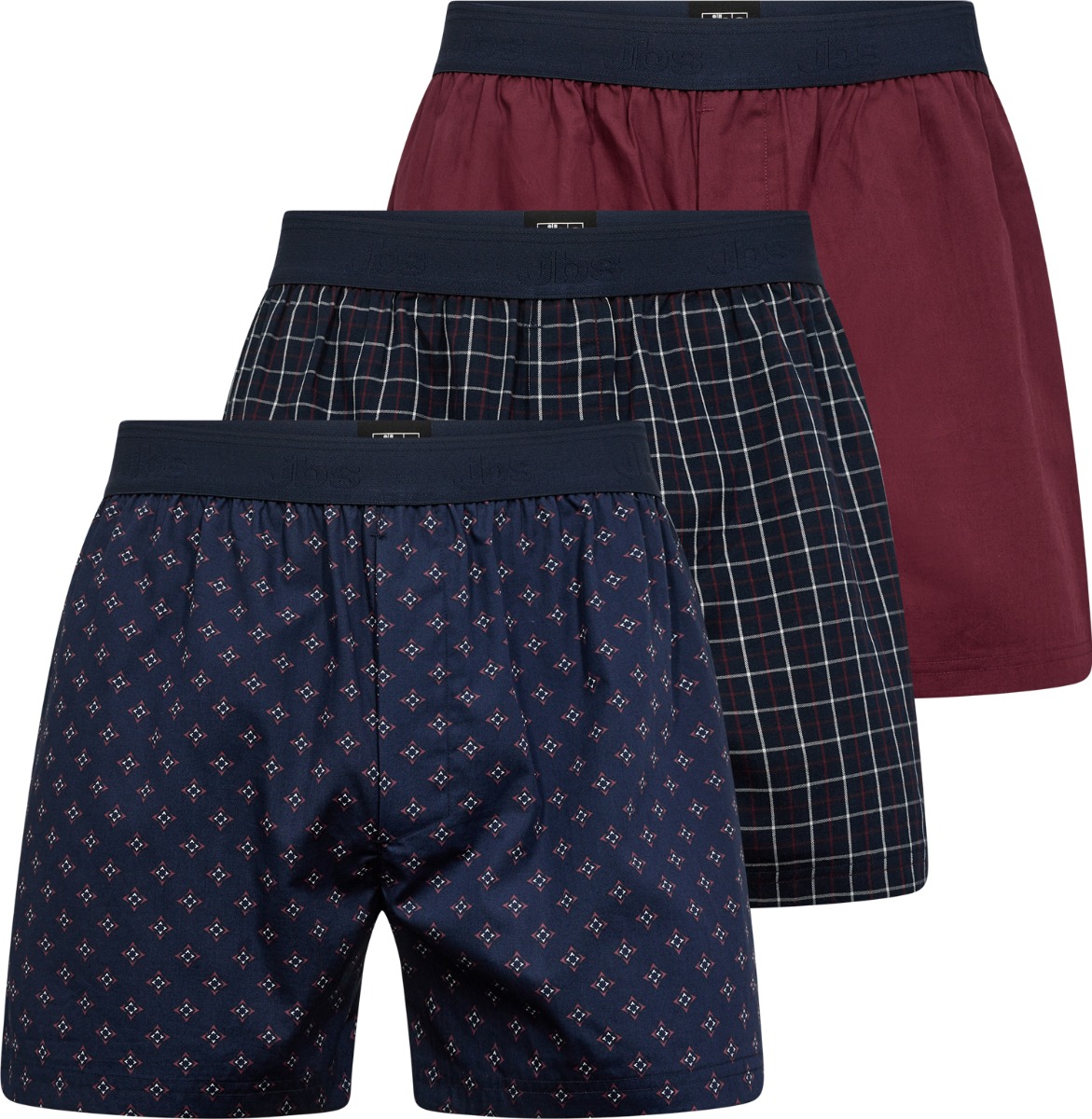 Jbs 3-pack Løse Boxershorts Bomuld-small