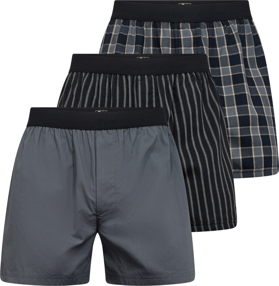 Jbs 3-pack Løse Boxershorts Bomuld-small