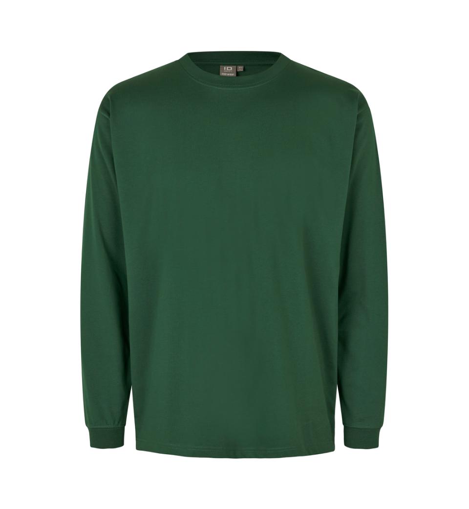 Id Pro Wear T-shirt Med Lange Ærmer 0311 Flaskegrøn