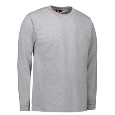 Id Pro Wear T-shirt Med Lange Ærmer 0311 Grå Melange-2xl
