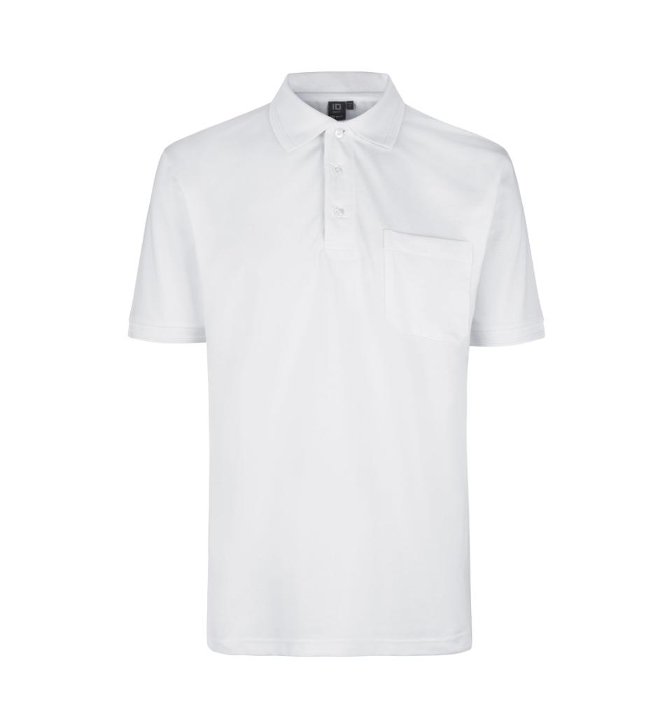 Id Pro Wear Polo Med Brystlomme 0320 Hvid