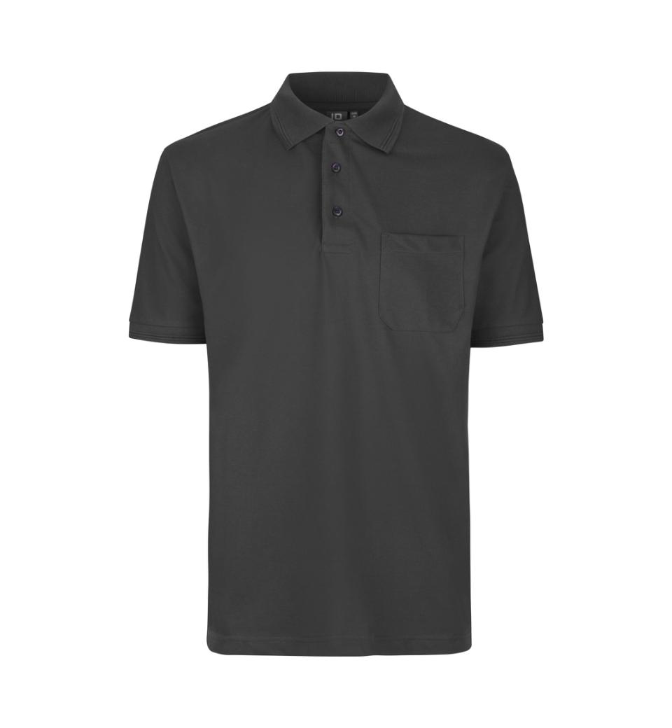 Id Pro Wear Polo Med Brystlomme 0320 Koks Grå