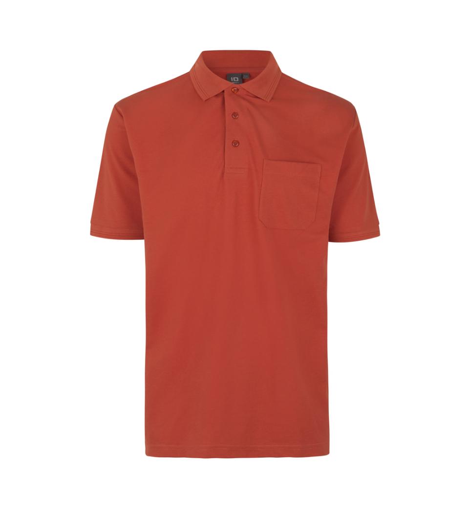Id Pro Wear Polo Med Brystlomme 0320 Koral