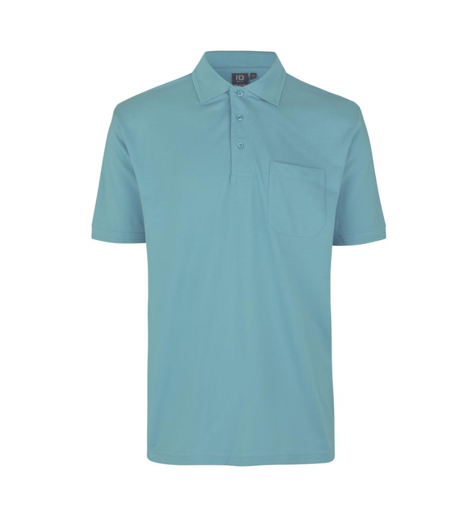 Id Pro Wear Polo Med Brystlomme 0320 Støvet Aqua