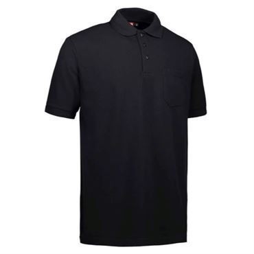 Id Pro Wear Polo Med Brystlomme 0320 Sort-5xl