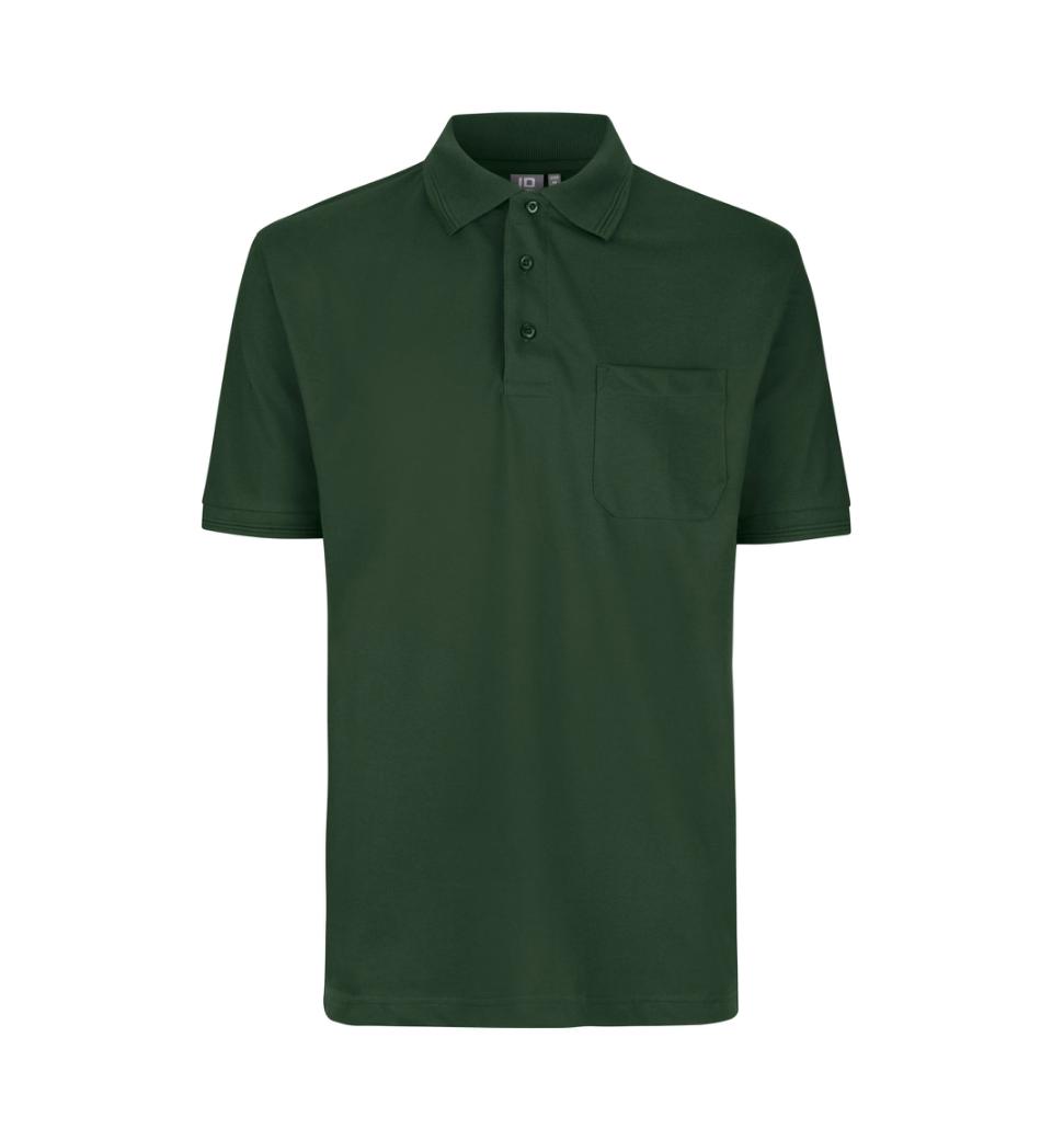Id Pro Wear Polo Med Brystlomme 0320 Flaskegrøn