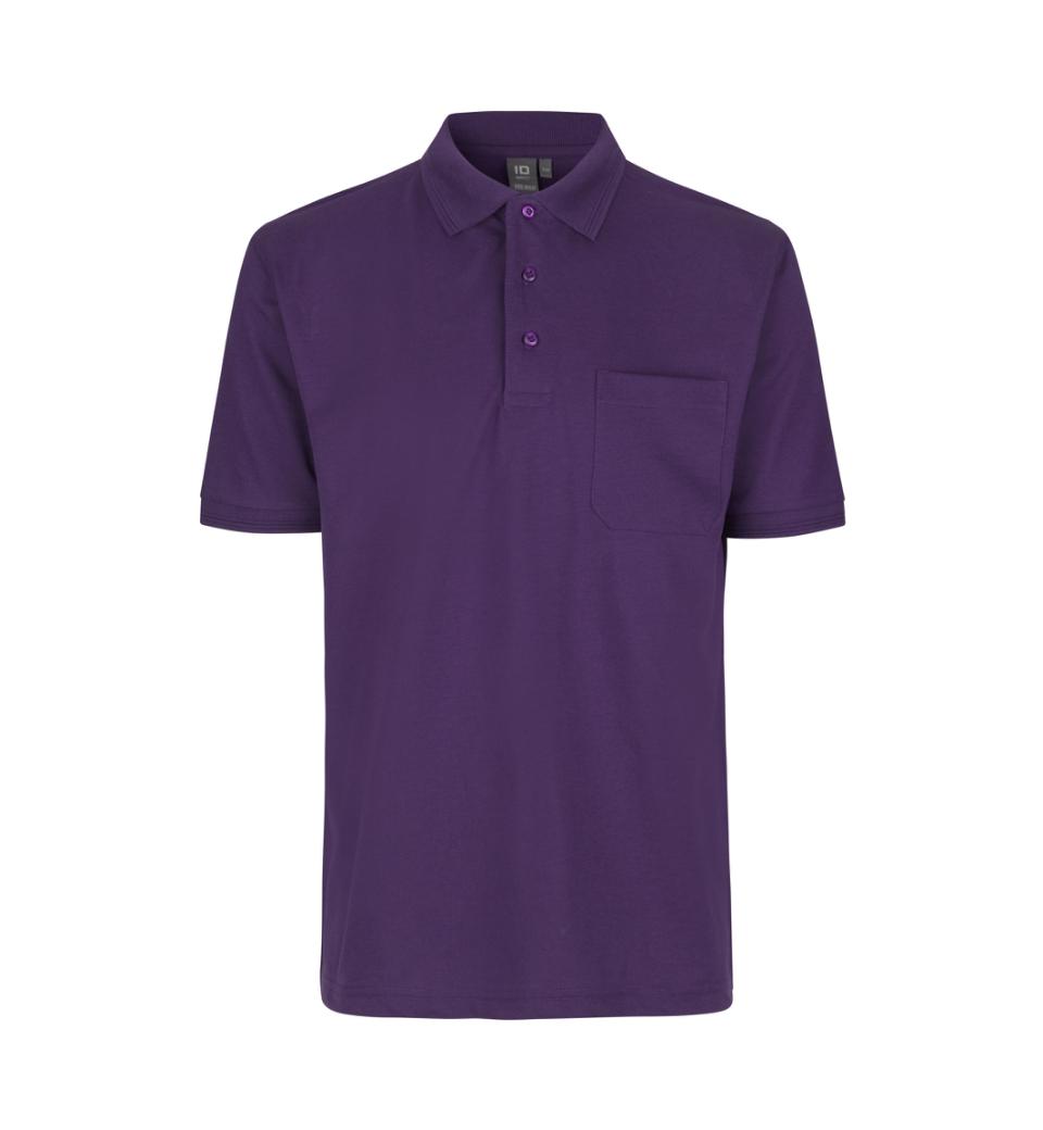 Id Pro Wear Polo Med Brystlomme 0320 Lilla
