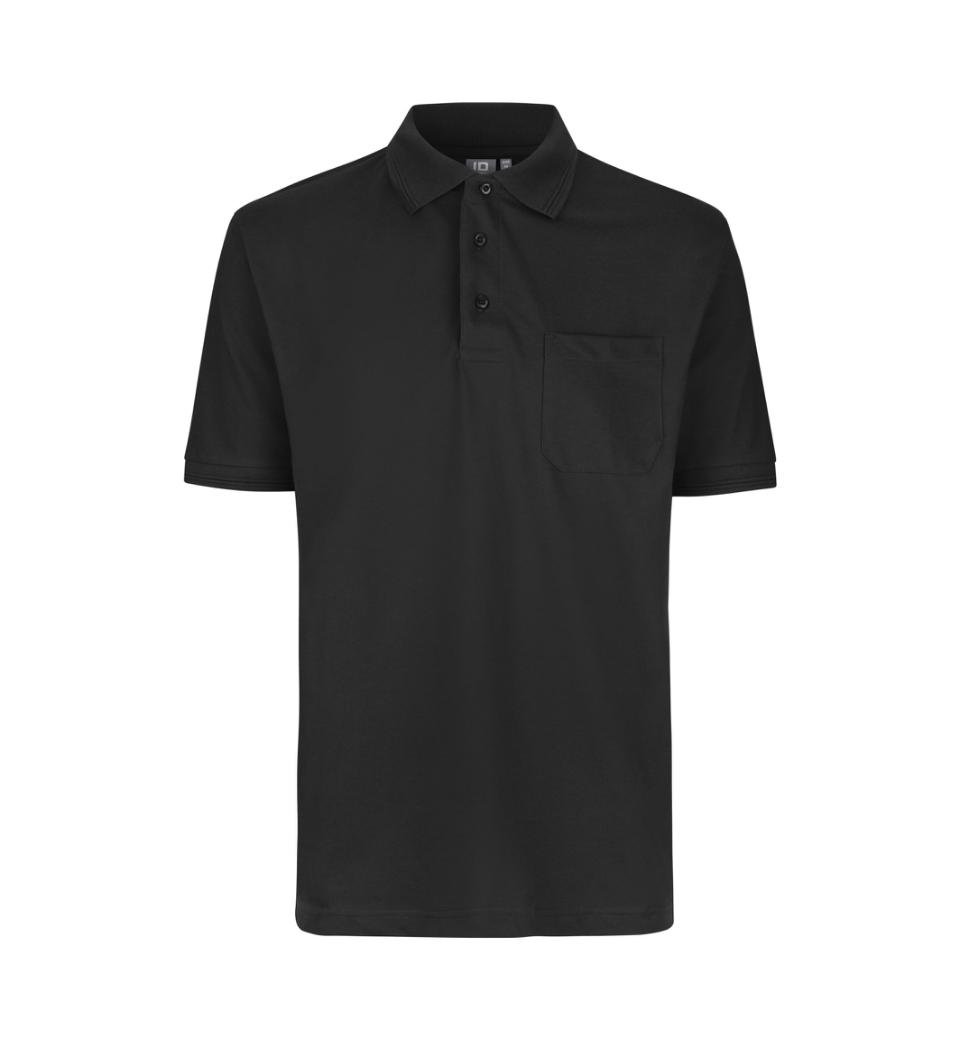 Id Pro Wear Polo Med Brystlomme 0320 Sort
