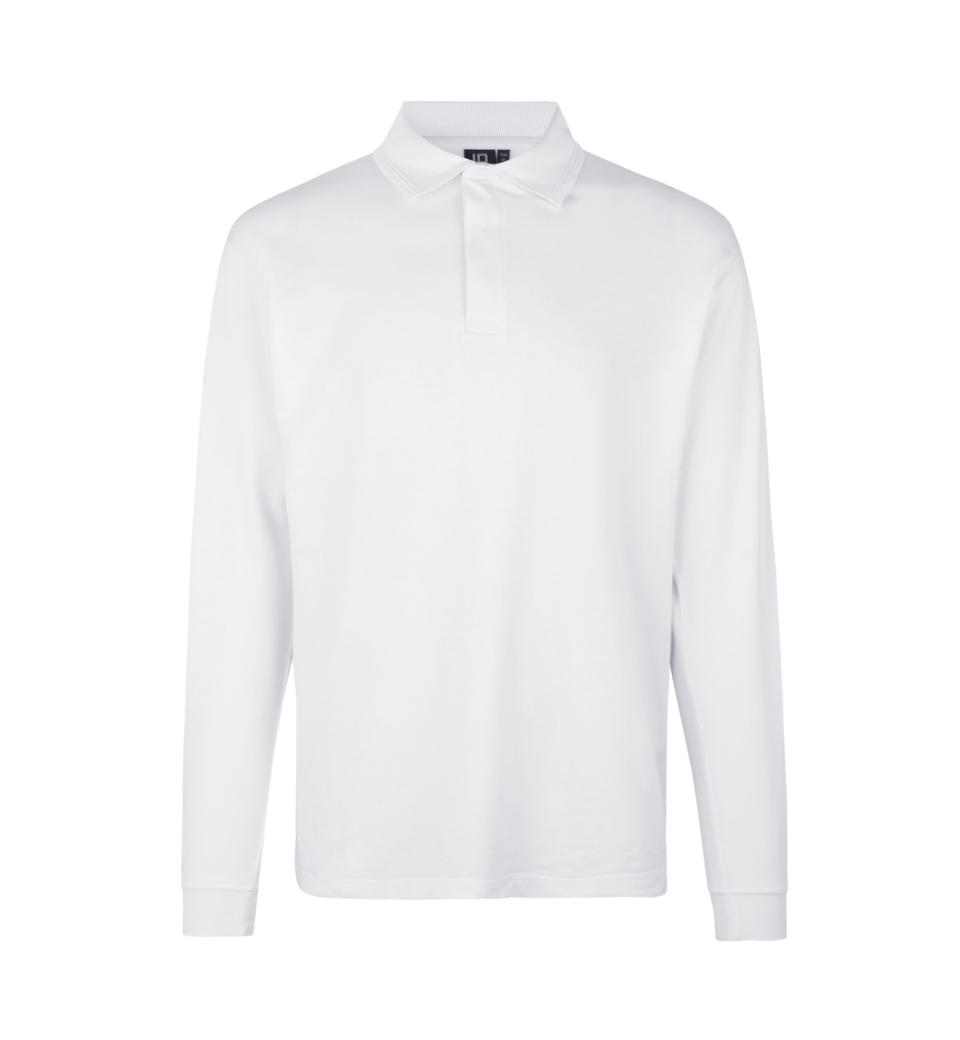 Id Pro Wear Polo Med Lange Ærmer 0336 Hvid
