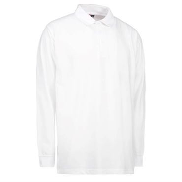 Id Pro Wear Polo Med Lange Ærmer 0336 Hvid-small