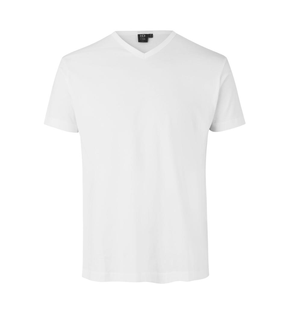 Id T-time T-shirt Slim Med V-hals 0514 Hvid