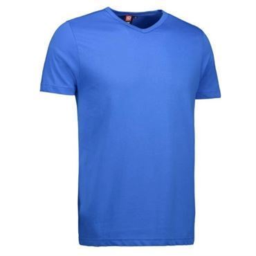 Id T-time T-shirt Slim Med V-hals 0514 Azur-medium