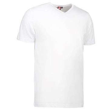 Id T-time T-shirt Slim Med V-hals 0514 Hvid-xl
