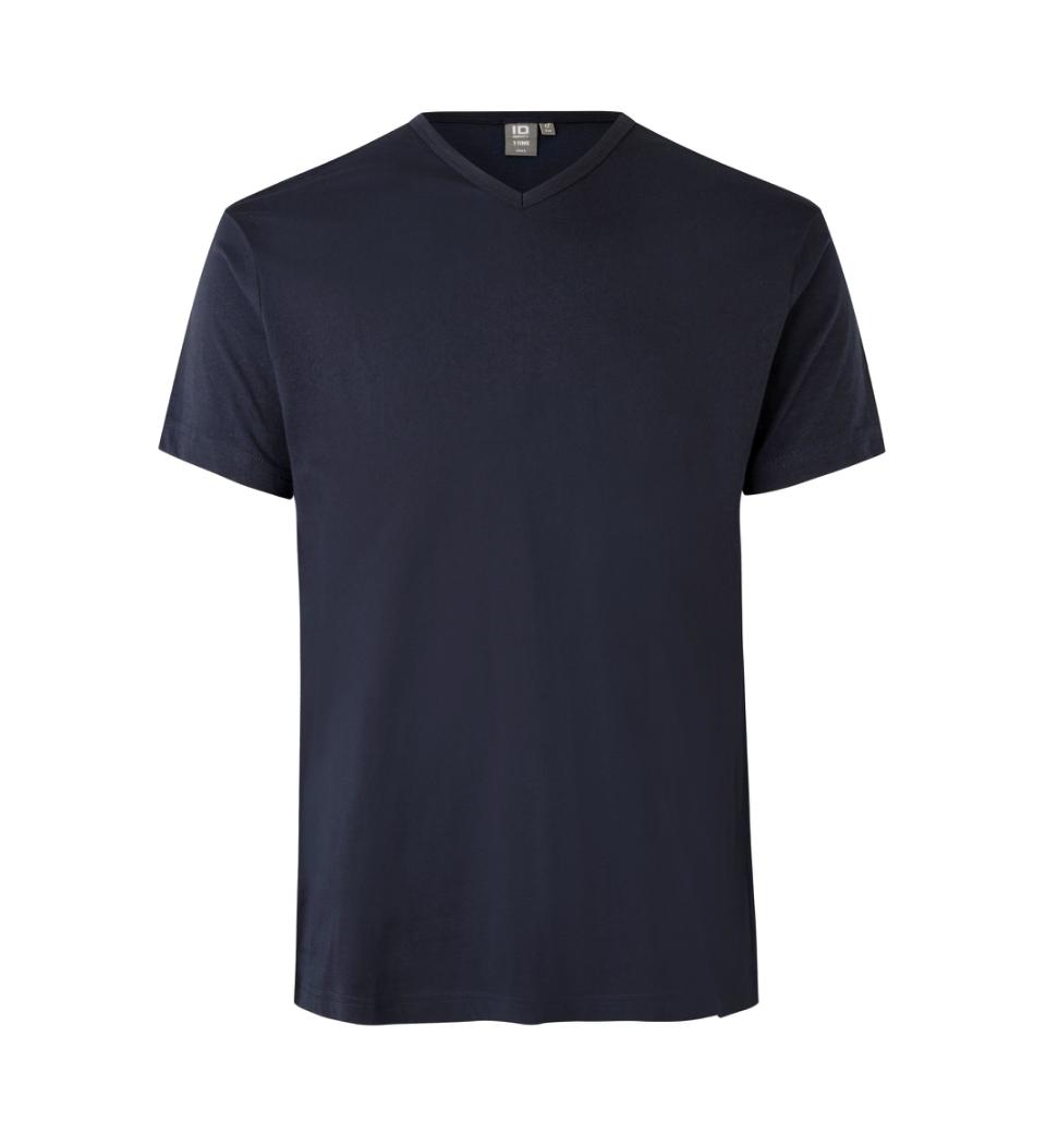 Id T-time T-shirt Slim Med V-hals 0514 Navy