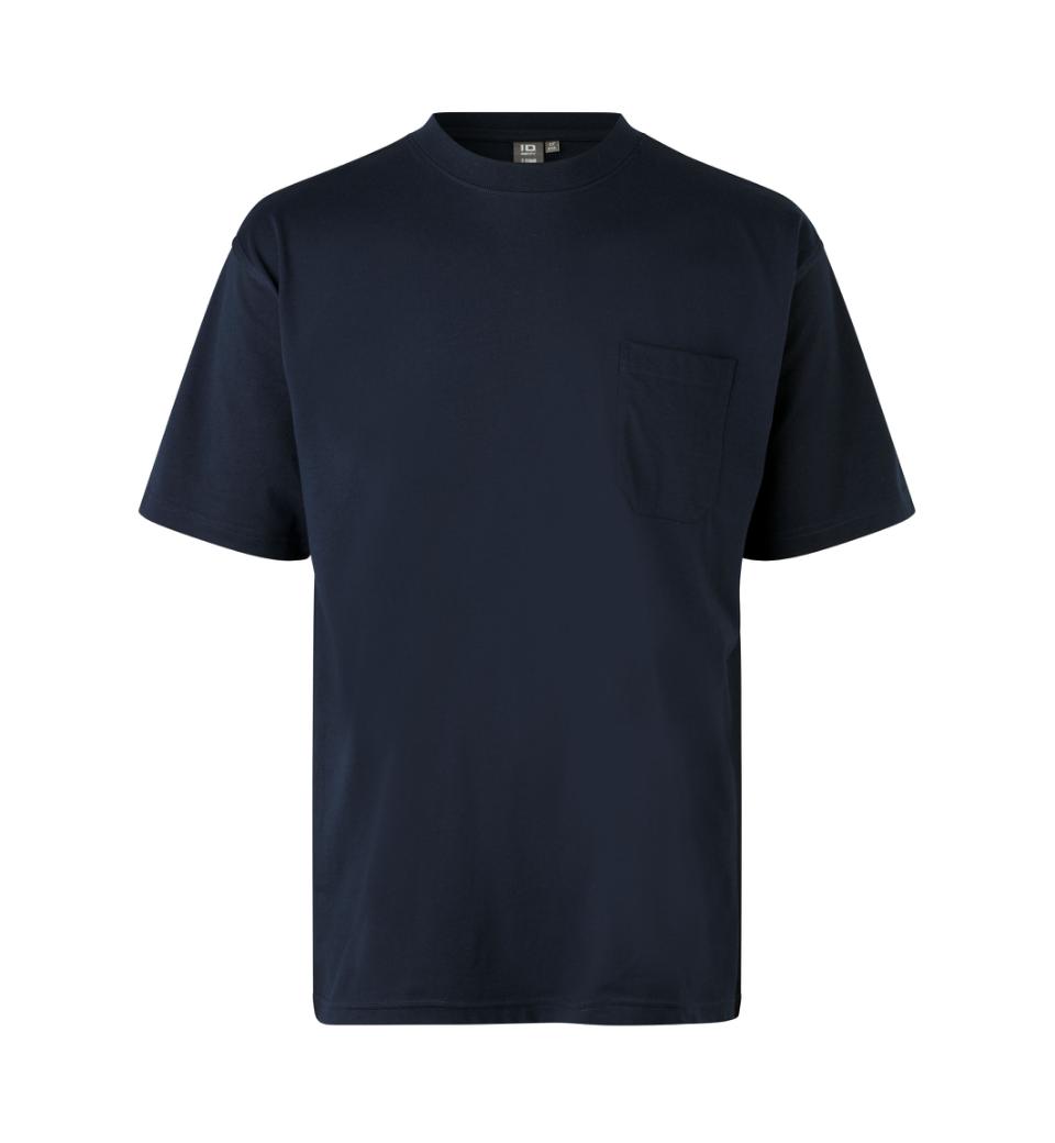Id T-time T-shirt Med Brystlomme  0550 Navy