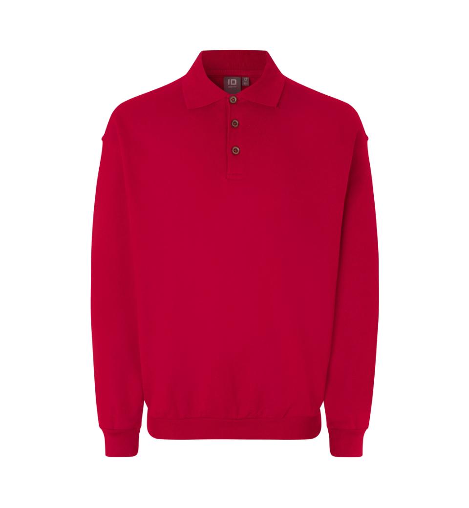 Id Polosweatshirt 0601 Rød-small