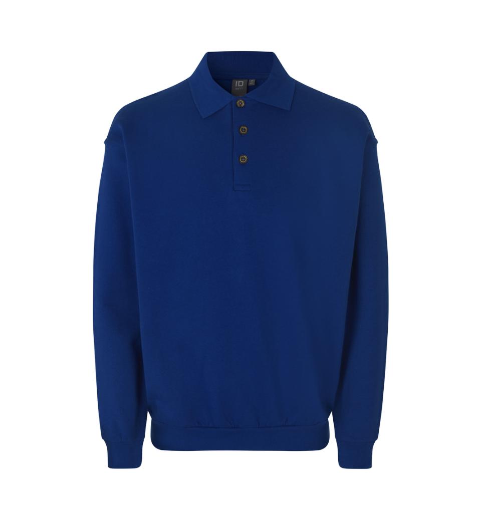 Id Polosweatshirt 0601 Kongeblå-small