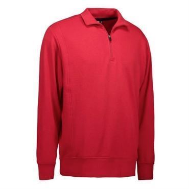 Id Sweatshirt Med Krave 0603 Rød-2xl