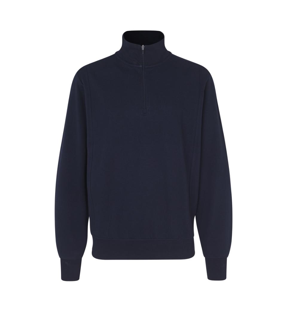 Id Sweatshirt Med Krave 0603 Navy