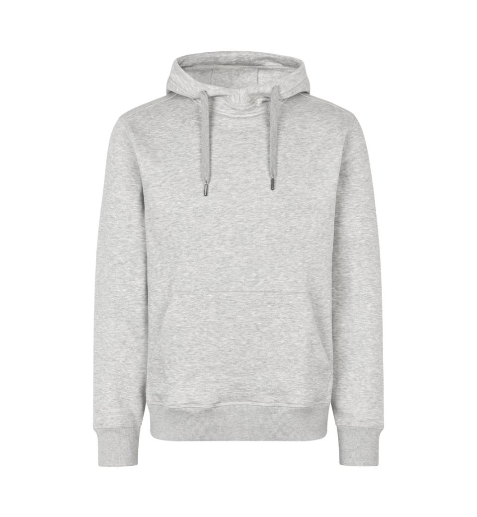 Id Sweatshirt Med Hætte 0636 Lys Grå Melange