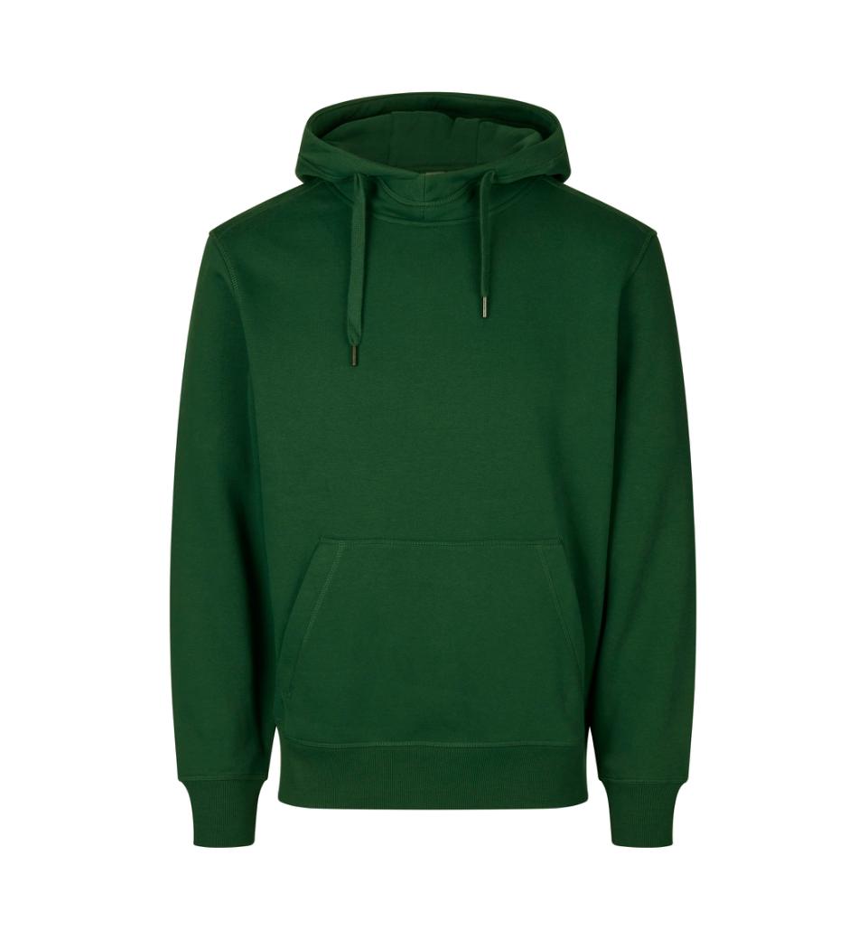 Id Sweatshirt Med Hætte 0636 Flaskegrøn