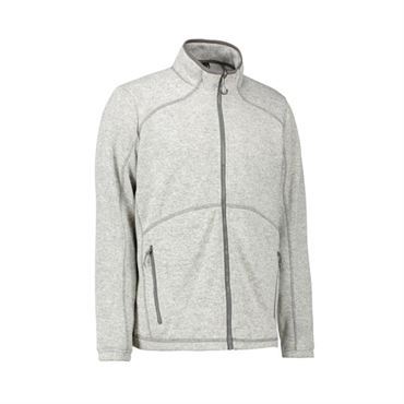 Id Fleece Jakke 0847 Grå Melange-medium