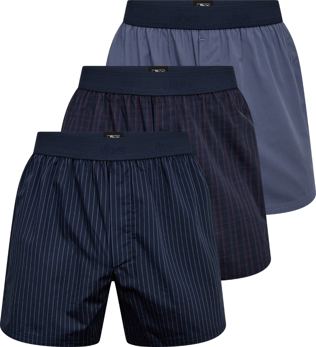 Jbs 3-pack Løse Boxershorts Økologisk Bomuld-small