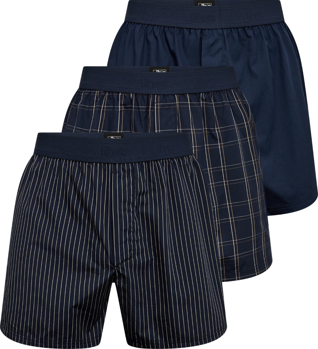 Jbs 3-pack Løse Boxershorts Økologisk Bomuld-small