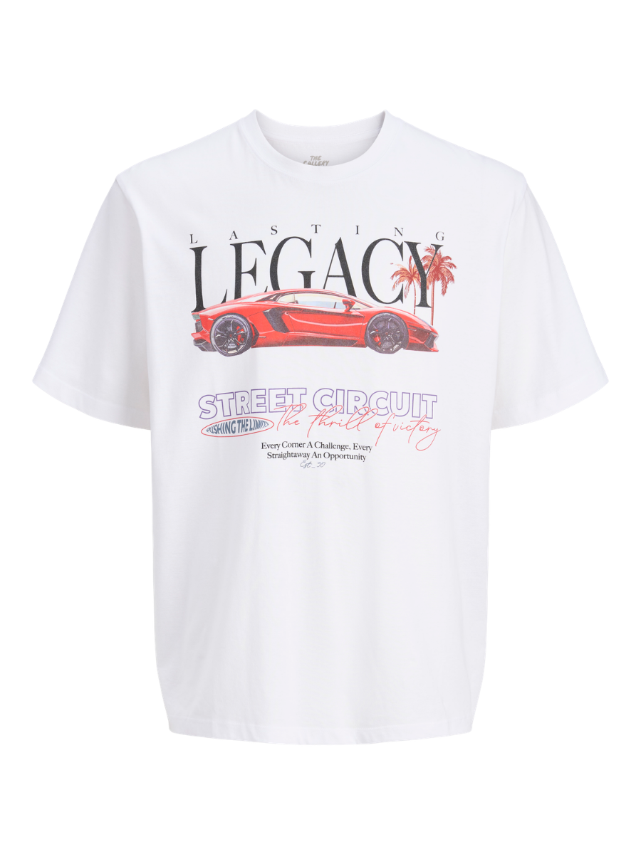 Jack & Jones T-shirt 12295280-white Car