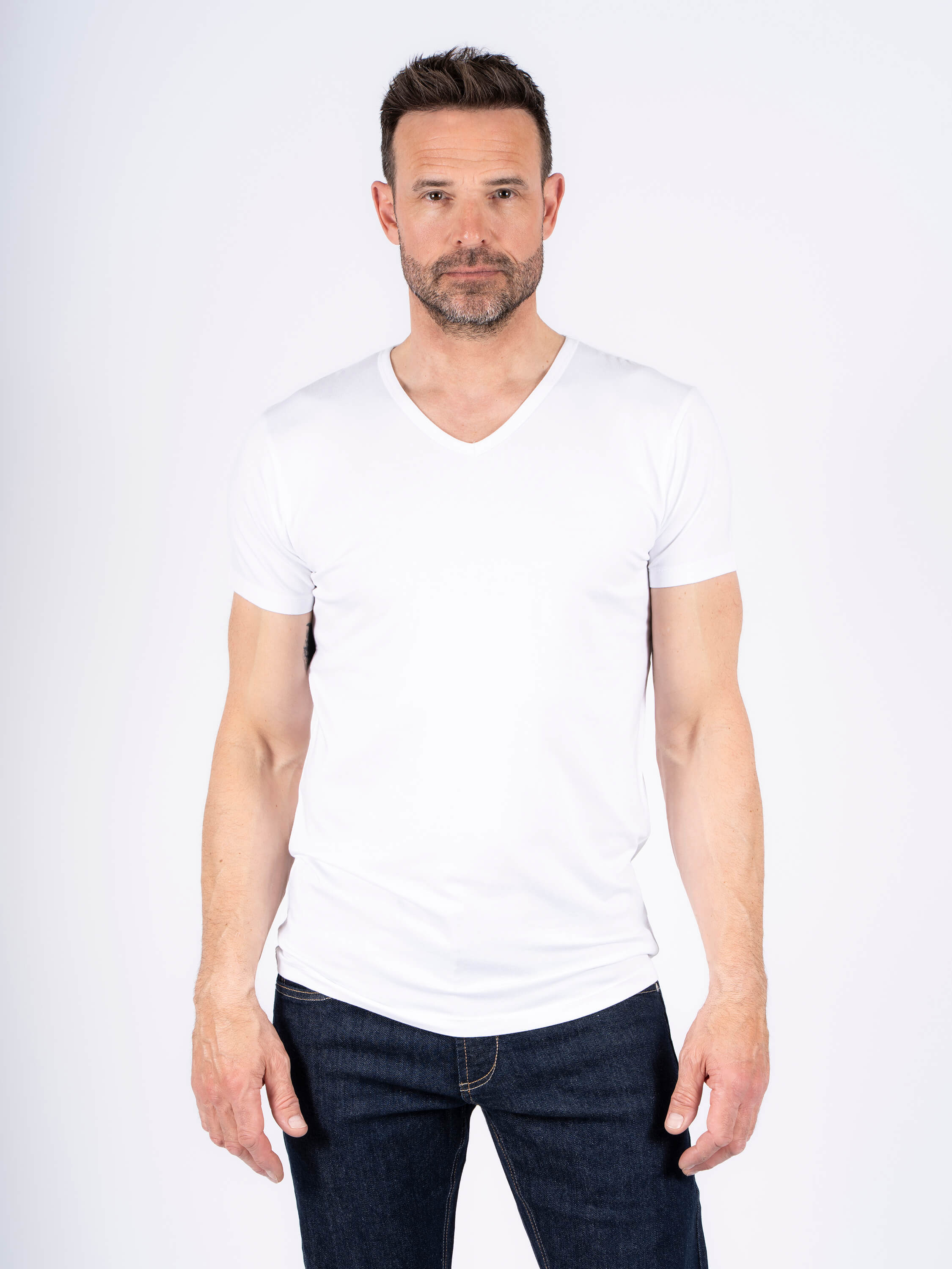 Gnious 2-pack V-hals Bambus T-shirt-3x-large